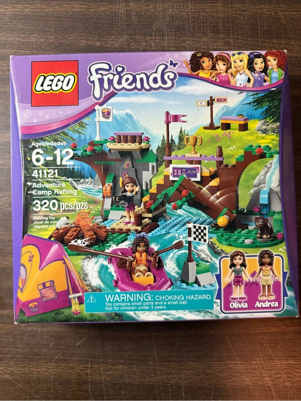 New Lego Friends 320pc Adventure Camp Raft #41121 Olivia Andrea NIB Sealed